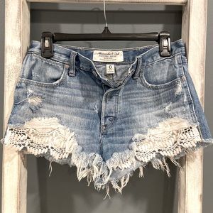 Abercrombie & Fitch High Rise Shorts Size 0